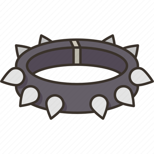 Bracelet, leather, spike, style, fashion icon - Download on Iconfinder