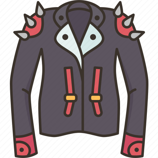 Jacket, leather, clothing, rocker, fashion icon - Download on Iconfinder