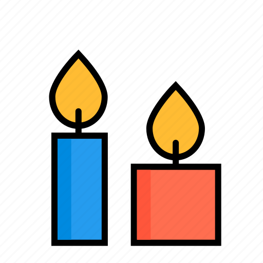 Candle, lob, skied ball, suppository, celebration, holiday, light icon - Download on Iconfinder