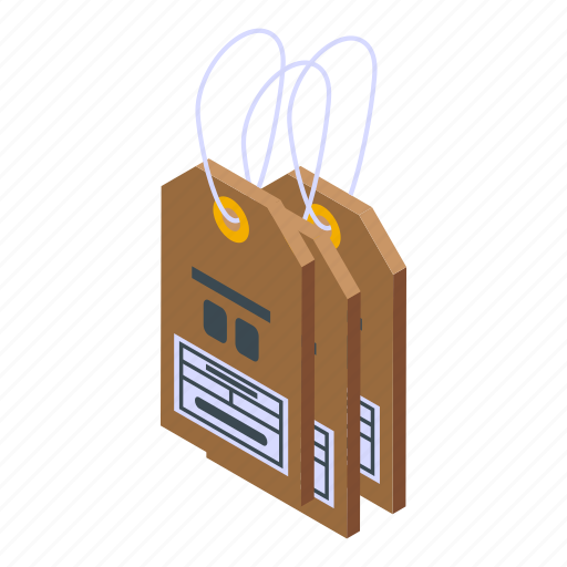 Purchase, history, tags, isometric icon - Download on Iconfinder