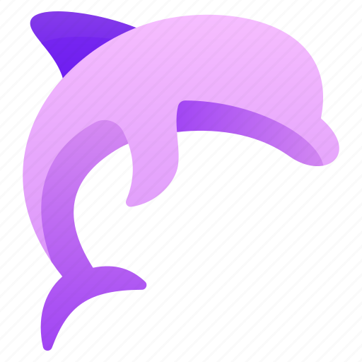 Dolphin, marine mammal, bottlenose dolphin, intelligent dolphin, ocean animal icon - Download on Iconfinder