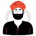 avatars, and, characters, man, male, person, culture, muslim, turbin 