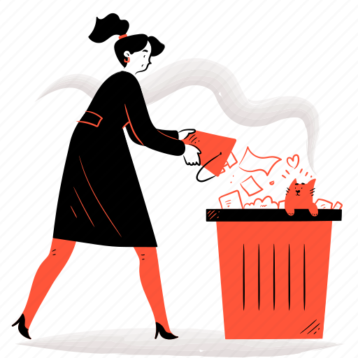 Ecology, trash, delete, remove, rubbish, garbage, recycle illustration - Download on Iconfinder