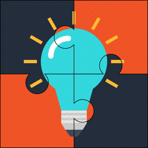 Bulb, creative, idea, puzzle, solution icon - Download on Iconfinder