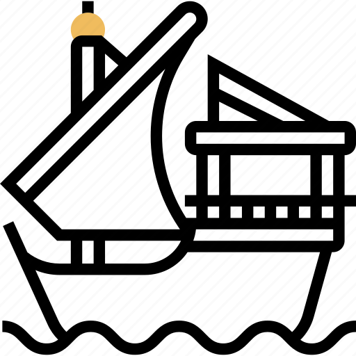 Boat, sail, vessel, arabian, transportation icon - Download on Iconfinder