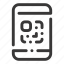 qr, code, mobile, phone, smartphone, barcode