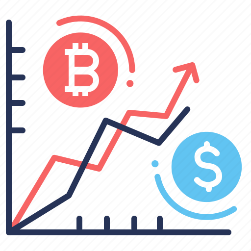 Bitcoin, chart, curves, money icon - Download on Iconfinder
