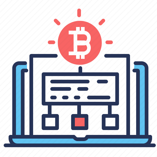 Bitcoin, laptop, programming, sitemap icon - Download on Iconfinder