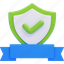 guarantee, warranty, shield, protection, checkmark, tick, ribbon, approved 