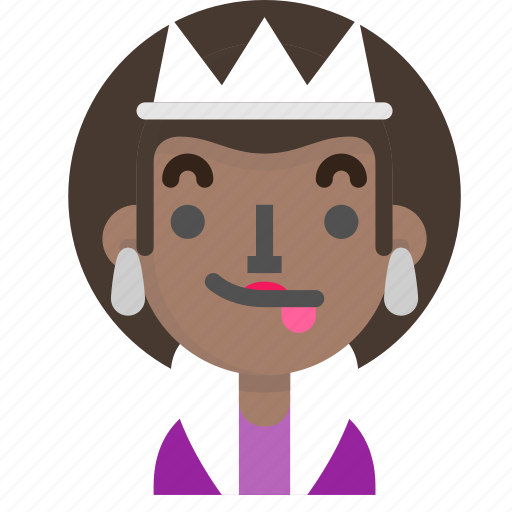 Costume, emoji, female, halloween, queen, tongue icon - Download on Iconfinder
