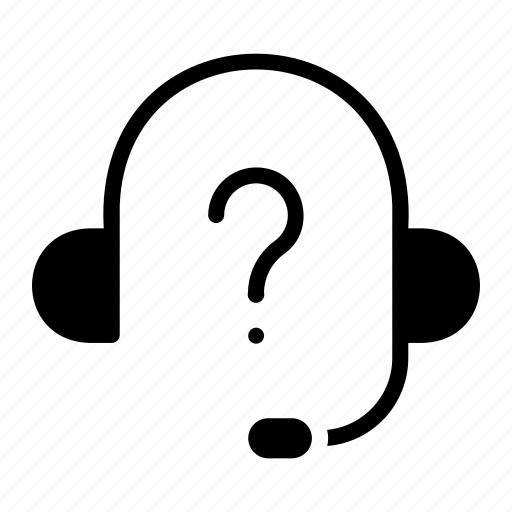 Headphones, question, questions, mark, communications, information, customer icon - Download on Iconfinder