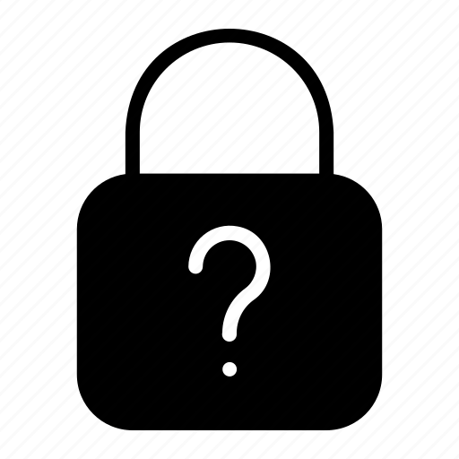 Padlock, question, questions, mark, secure, locked, security icon - Download on Iconfinder