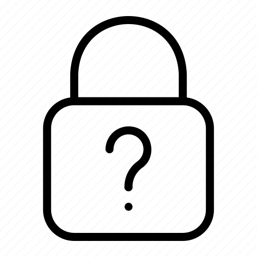 Padlock, question, questions, mark, secure, locked, security icon - Download on Iconfinder