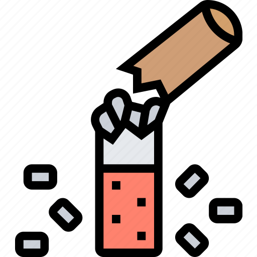Cigarette, broken, smoke, quit, stop icon - Download on Iconfinder