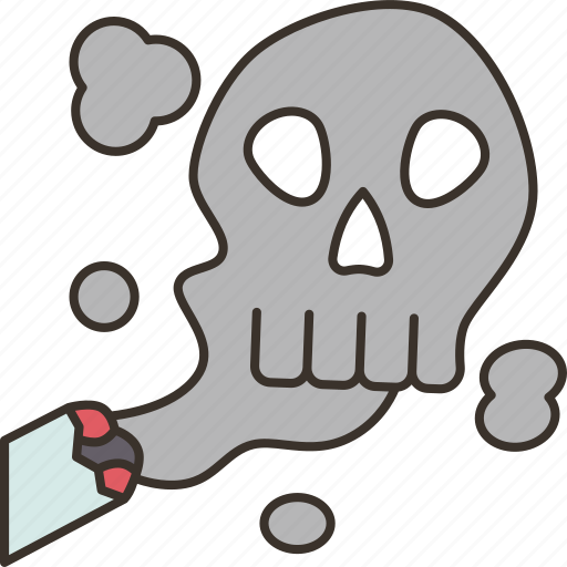 Death, smoking, cigarette, toxic, danger icon - Download on Iconfinder
