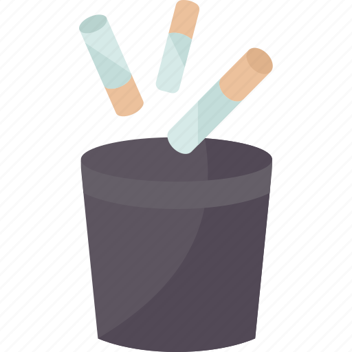 Cigarette, trash, bin, smoke, stop icon - Download on Iconfinder