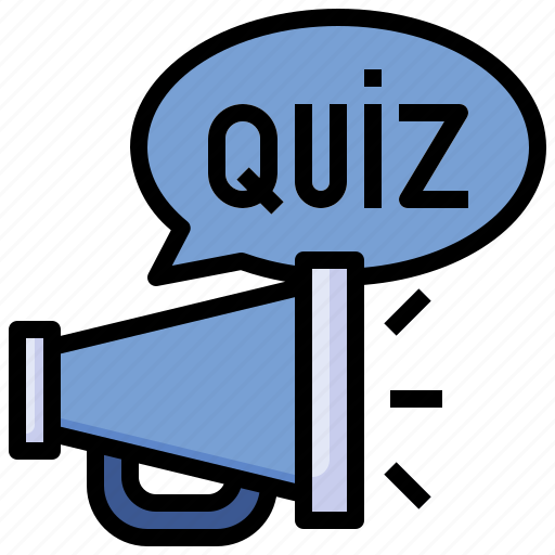 Quiz, question, answer, bullhorn, megaphone, communications icon - Download on Iconfinder
