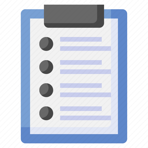 Clipboard, checklist, task, criteria, files, folders, exam icon - Download on Iconfinder