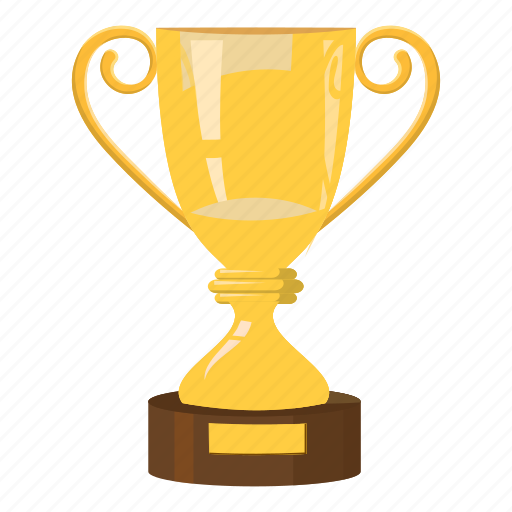 Best, cartoon, cup, reward, side, trophy, view icon - Download on Iconfinder