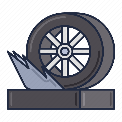 Burnout, racing, tire icon - Download on Iconfinder