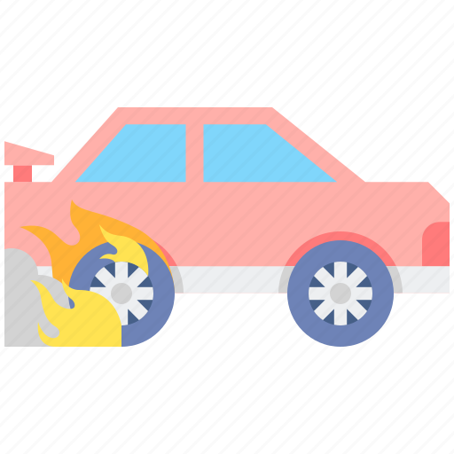 Automotive, burnout, car, fire icon - Download on Iconfinder