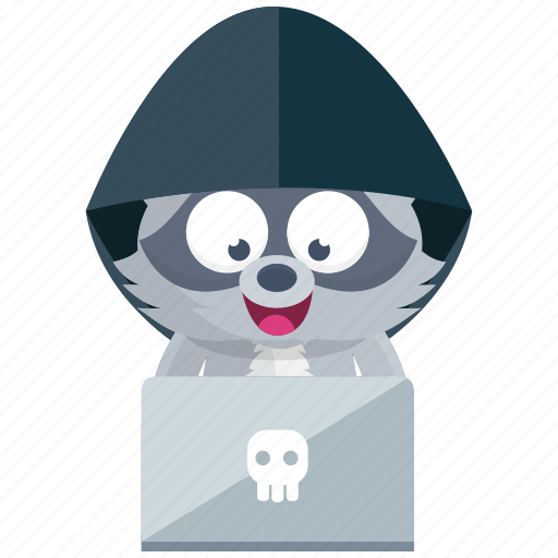 Emoji, emoticon, hacker, racoon, smiley, sticker icon - Download on Iconfinder