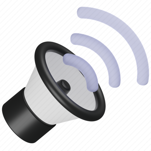 Sound, speaker, volume, multimedia, loudspeaker, device, loud 3D illustration - Download on Iconfinder