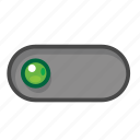 green, left, switch