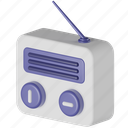 old-radio, fm radio, radio set, audio, antenna, device, communication
