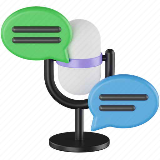 Podcast talk, podcast interview, recording podcast, podcast chat, podcast message, podcast conversation, chat icon - Download on Iconfinder