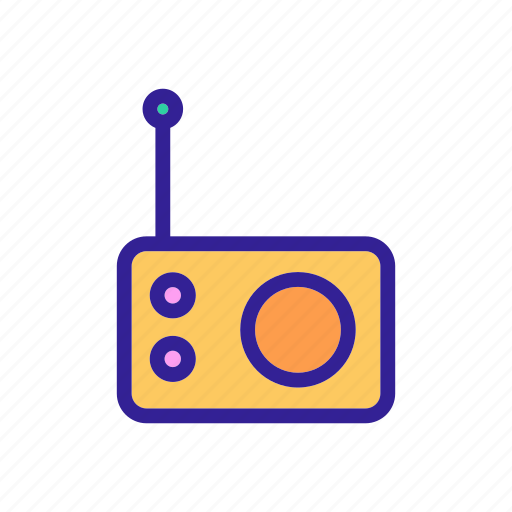 Broadcast, communication, contour, media, radio icon - Download on Iconfinder