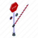 stop, barrier, isometric