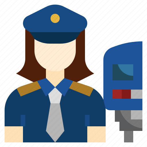 Officer, uniform, train, station, avatar, women icon - Download on Iconfinder