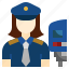 officer, uniform, train, station, avatar, women 