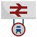 platform, sign, signage, transportation, direction
