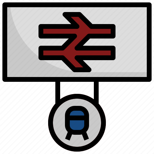 Platform, sign, signage, transportation, direction icon - Download on Iconfinder