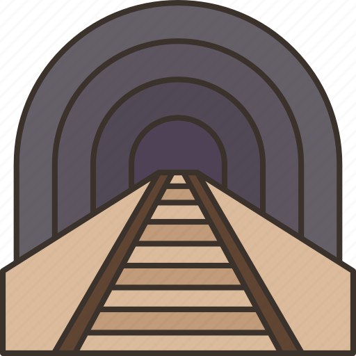 Tunnel, train, railway, destination, travel icon - Download on Iconfinder