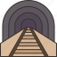 tunnel, train, railway, destination, travel 