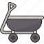 wagon, trolley, cart, transport, material 