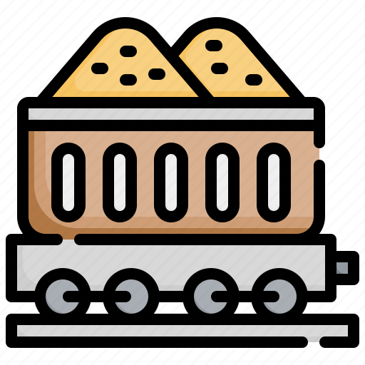 Cargo, train, freight, wagon, shipping, delivery, transportation icon - Download on Iconfinder