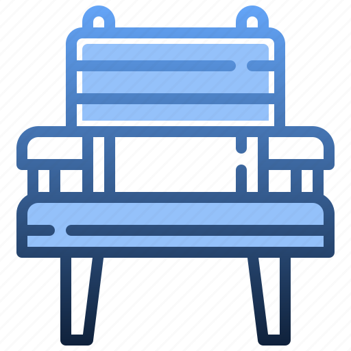Bench, leisure, furniture, park, outdoor icon - Download on Iconfinder