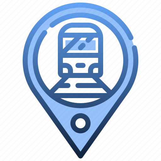 Location, train, station, direction, transportation icon - Download on Iconfinder