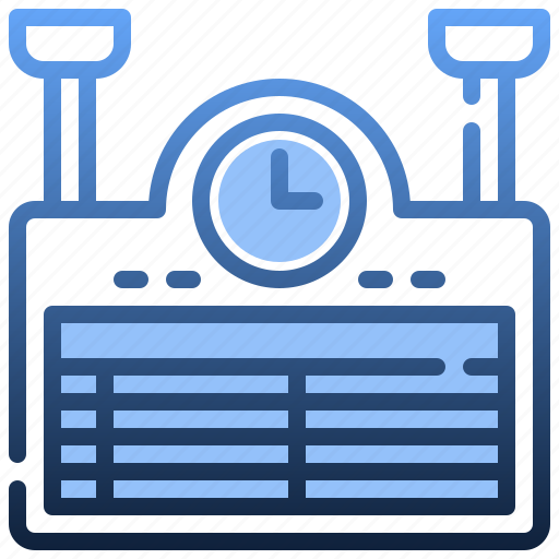 Time, table, train, station, schedule, display icon - Download on Iconfinder