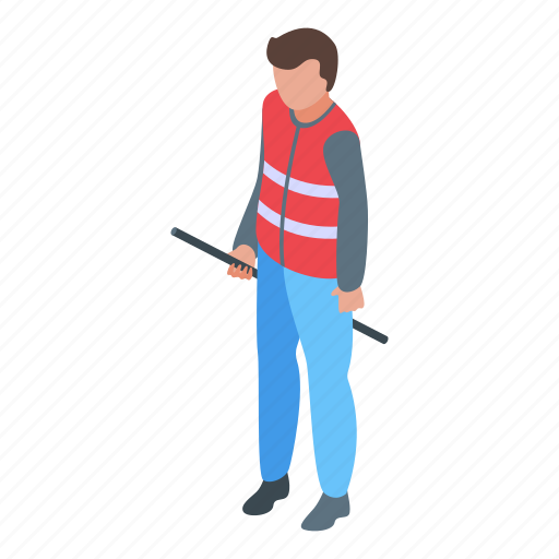 Railway, worker, isometric icon - Download on Iconfinder