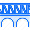 bridge, railway, station, train, metro, transport