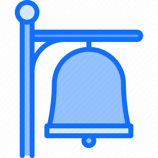 Bell, railway, station, train, metro, transport icon - Download on Iconfinder