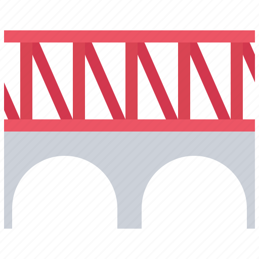 Bridge, railway, station, train, metro, transport icon - Download on Iconfinder