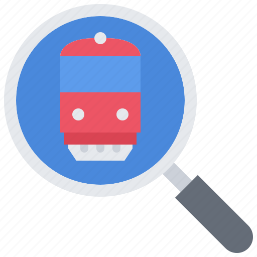 Search, railway, station, train, metro, transport icon - Download on Iconfinder