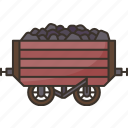 coal, wagon, mining, trolley, cargo