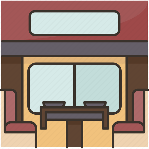 Dining, car, train, interior, travel icon - Download on Iconfinder